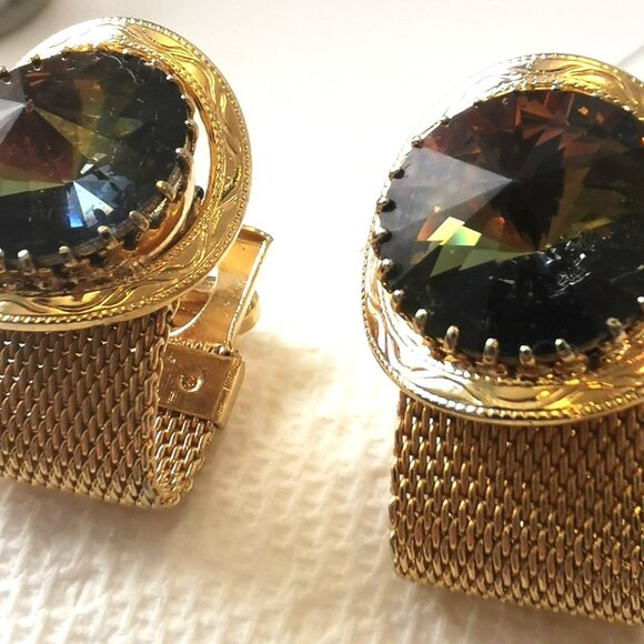 Pair of Cuff Links by Park Avenue in Original Box from the 60s Vintage - Picture 5 of 7